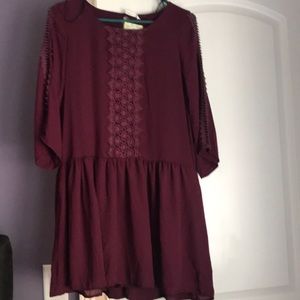 Plum tunic Style dress